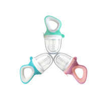 Mangeoire pour bébé en silicone avec anneau de dentition en filet sans BPA